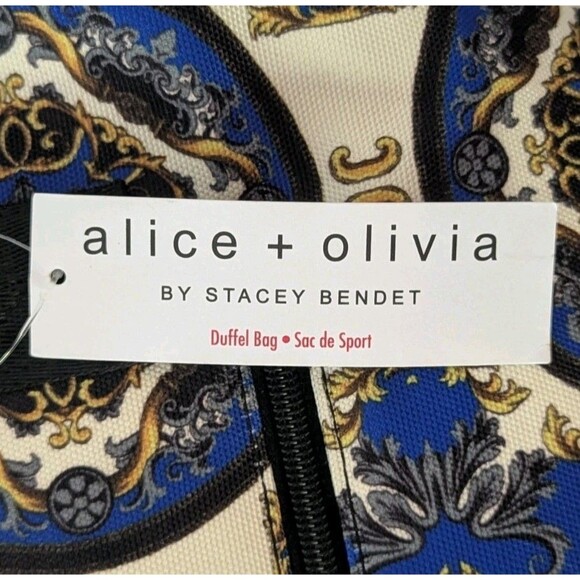 NEW Alice + Olivia By Stacey Bendet Duffel Bag Sport Weekender Romance Pattern - Picture 10 of 16